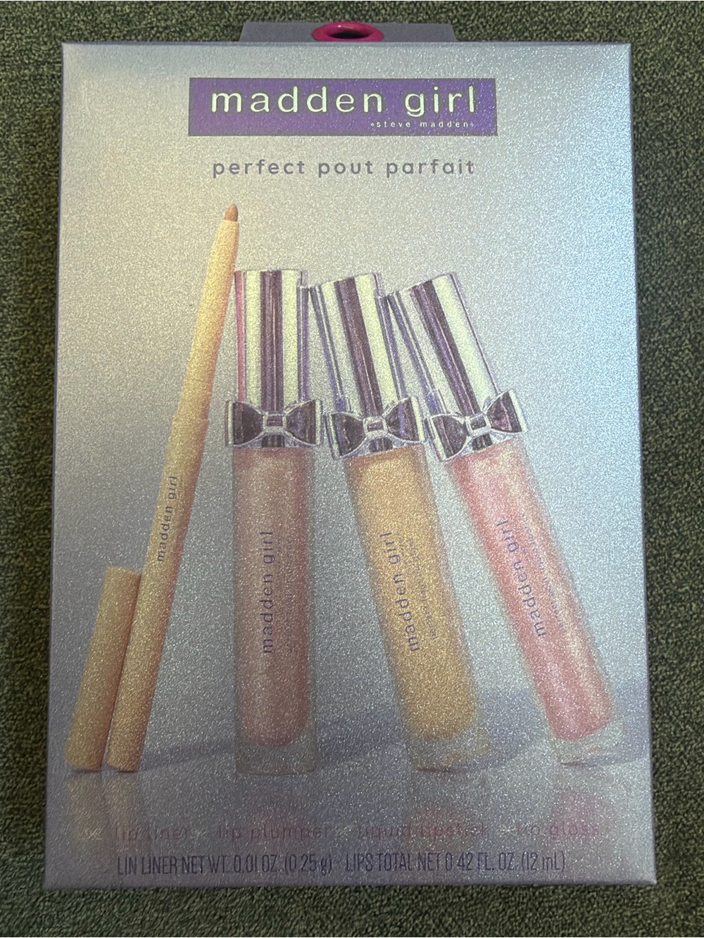 Madden Girl Perfect Pout Parfait Lip Gloss Set - Pink, Peach, Gold